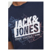 Tmavomodré pánske tričko Jack & Jones Map