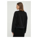 Rifľová bunda Marc O'Polo DENIM dámska, čierna farba, prechodná, oversize
