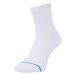 Stance Športové ponožky 'Icon Quarter'  azúrová / biela