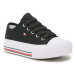 Tommy Hilfiger Plátenky Low Cut Lace-Up Sneaker T3A9-32677-0890 M Čierna