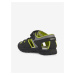 Zeleno-čierne chlapčenské outdoorové sandále Geox Vaniett