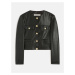 Bunda Trussardi Jacket Soft Fake Leather Čierna