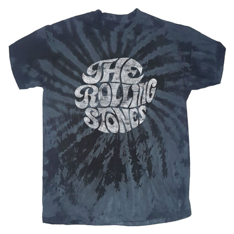 The Rolling Stones tričko 70's Logo Čierna