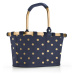 Košík Reisenthel Carrybag XS Frame Metallic dots blue