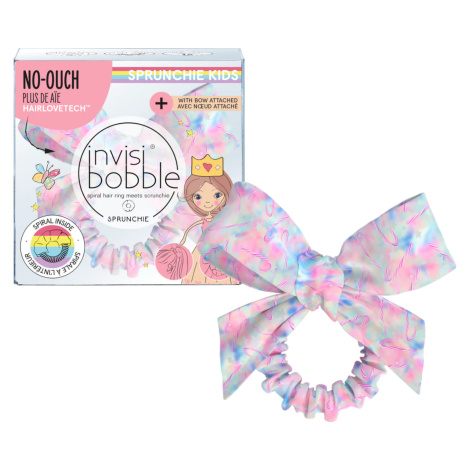 Detská ozdobná špirálová gumička s mašľou Invisibobble Sprunchie Kids Sweets for My Sweet (IB-KI