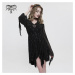 šaty DEVIL FASHION Gothic Dress with Tulle Sleeves