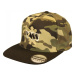 Vass šiltovka snapback camo with black peak