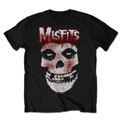 Misfits tričko Blood Drip Skull Čierna