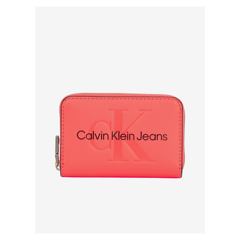 Koralová dámska peňaženka Calvin Klein Jeans