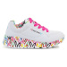 Dievčenská rekreačná obuv SKECHERS Uno Lite Lovely Luv white pink