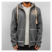 Just Rhyse Big Zip Hoody Charcoal