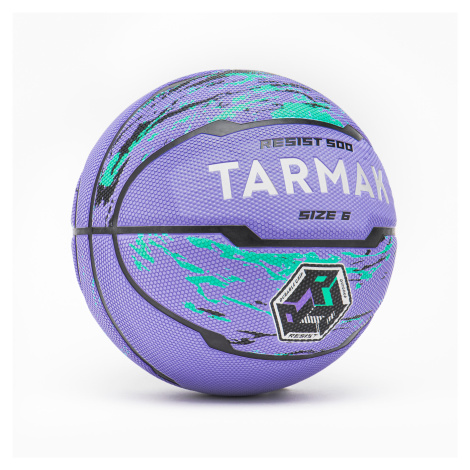 Basketbalová lopta veľkosť 6 R500 fialovo-tyrkysová TARMAK