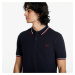 Tričko FRED PERRY Twin Tipped Shirt Navy/ Snow white/ Bntred