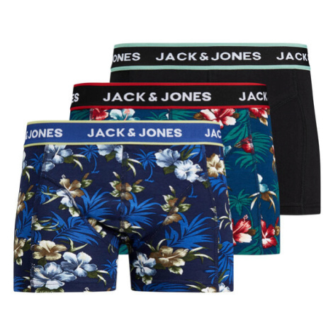 Jack&Jones Súprava 3 kusov boxeriek Flower 12171253 Farebná Jack & Jones