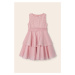 Dievčenské šaty Mayoral ružová farba, mini, áčkový strih
