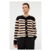 Trendyol Black Soft Texture Jacket Look Knitwear Cardigan