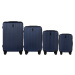 TMAVOMODRÁ SADA 4 KUFROV TR059, LUGGAGE 4 SETS (L,M,S,XS) WINGS, DARK BLUE