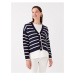 LC Waikiki V-Neck Striped Long Sleeve Maternity Knitwear Cardigan