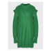 Silvian Heach Úpletové šaty PGA22120VE Zelená Relaxed Fit