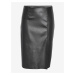 Black Leatherette Pencil Skirt Noisy May Clara - Ladies