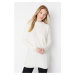 Trendyol Ecru Sleeves Pearl Detailed Knitwear Sweater