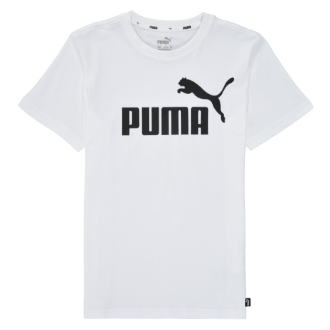 Puma  ESSENTIAL LOGO TEE  Tričká s krátkym rukávom Biela