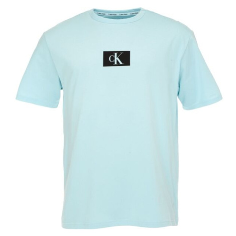 Calvin Klein S/S CREW NECK Pánske tričko, svetlomodrá, veľkosť