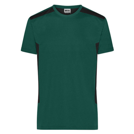 James&amp;Nicholson Pánske pracovné tričko JN1824 Dark Green