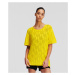 Sveter Karl Lagerfeld Monogram Knit T-Shirt Blazing Yellow