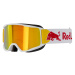 Lyžiarske okuliare RED BULL SPECT NEON 05RE2, white brown with red mirror