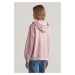 MIKINA GANT REL SHIELD ZIP HOODIE FADED PINK