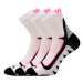 Ponožky VOXX Kryptox bielo-ružové 3 páry 111200