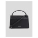 Čierna dámska kožená kabelka KARL LAGERFELD Ikonik 2.0 Leather
