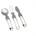 Rockland Folding cutlery set ks nerez Cestovný príbor