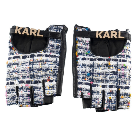 Rukavice Karl Lagerfeld K/Boucle Fingerless Glove Čierna