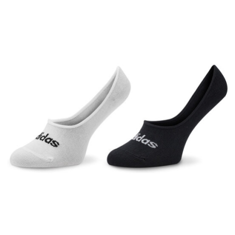 Adidas Súprava 2 párov krátkych ponožiek unisex Thin Linear Ballerina IC1295 Čierna