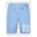 Calvin Klein Swimwear Plavecké šortky Medium Drawstring KM0KM00701 Modrá Regular Fit