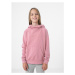 Dievčenská mikina s kapucňou 4F JUNIOR GIRLS SWEATSHIRT JBLD002-56S-LIGHT PINK