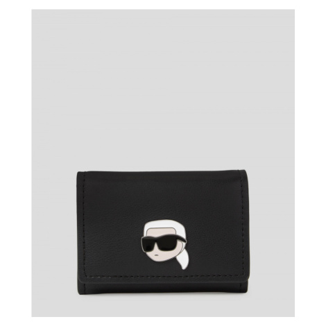 Peňaženka Karl Lagerfeld K/Ikonik 2.0 Leather Sm Fl Wlt Čierna