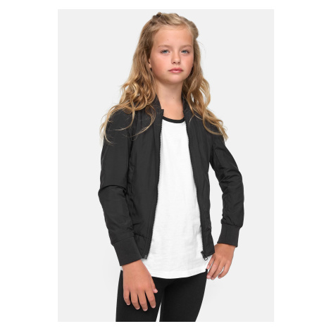 Girls' Light Bomber Jacket Black Urban Classics