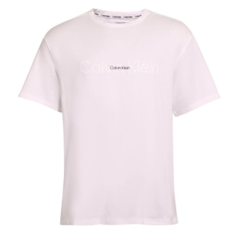 Calvin Klein EMB ICON LOUNGE-S/S CREW NECK Pánske tričko, biela, veľkosť