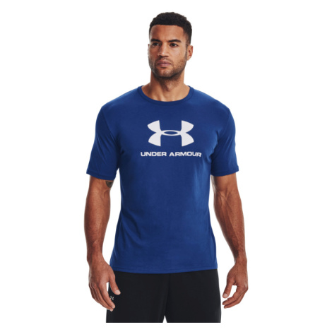 UNDER ARMOUR-UA SPORTSTYLE LOGO SS-BLU-1329590-471 Modrá