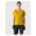 Women's quick-drying cycling T-shirt 4F - yellow