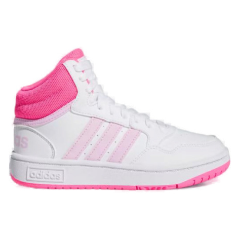 ADIDAS-Hoops 3.0 Mid K cloud white/orchid fusion/lucid pink Biela