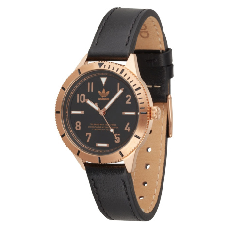 ADIDAS ORIGINALS Analógové hodinky  hnedá / zlatá / čierna