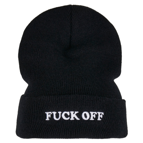 Fuck Off Beanie Black/White mister tee