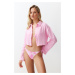 Trendyol Pink Woven Muslin Shirt