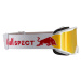 Lyžiarske okuliare RED BULL SPECT NEON 05RE2, white brown with red mirror