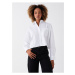 LC Waikiki XSIDE Women's Plain Long Sleeve Crop Poplin Shirt