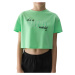 Dievčenské tričko s krátkym rukávom 4F JUNIOR TSHIRT-4FJWSS24TTSHF1144-42N-LIGHT GREEN NEON